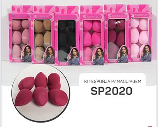 Kit Esponja para maquiagem C/12pcs Sabrina sato