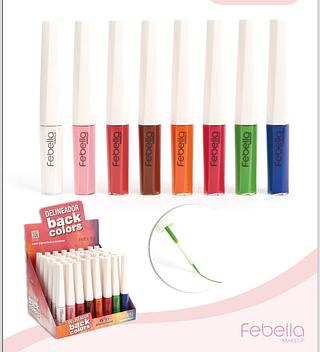 Delineador Liquido Colorido /48pcs FEBELLA