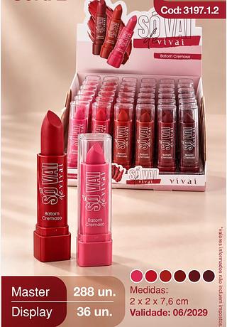 Batom Cremoso So vai de vivai c/36pcs VIVAI