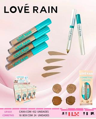 Kit corretivo e lápis sombra /24pcs Love Rain