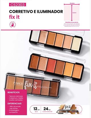 Paleta corretivo Pink21 c/12