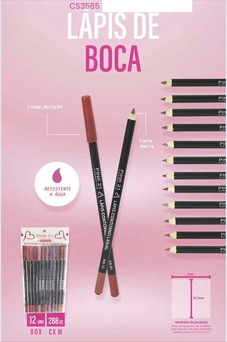 Lapis de boca sortido/ 12pçs (CS3585) Pink21