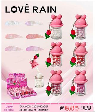 Lip gloss c/24pcs LOVE RAIN