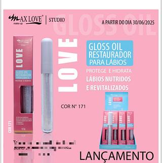 Gloss Oil Restaurador para labios CORES 171 c/28pcs MAX LOVE