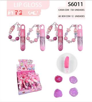 Lip Gloss com Pingente c/12pçs Best Shopee