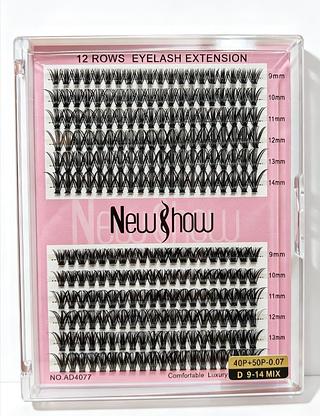Cílios Tufinho marrom New Show 40P+50P C/12pcs