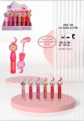 Lip Gloss Glitter /24unid Bobbi Rara