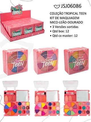 Kit de maquiagem teen coleção tropical/ 12UNID (JSJ06086) Jasmyne PROMOCAO