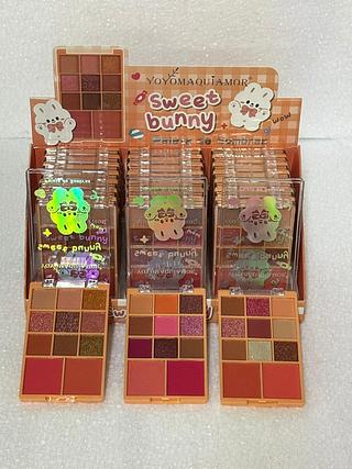 Paleta de Sombras e Blush c/24pçs Yoyo Maquiagem