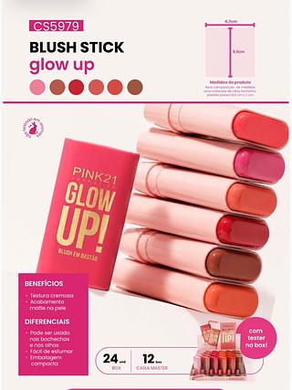 Blush Stick Glow Up c/24pçs Pink 21