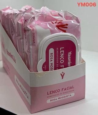 Lenco demaquilante rosa mosqueta /6pcs YASMIM JU