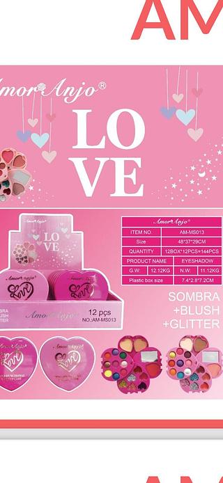 Kit de maquiagem c/12pcs AMOR ANJO