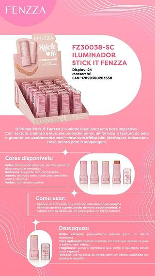 Iluminador Stick It /24pcs Fenzza