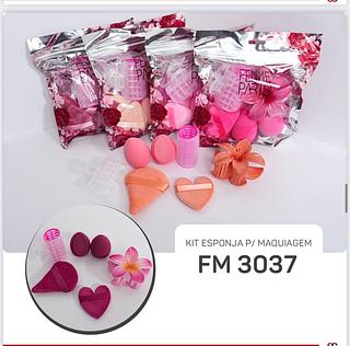 Kit Esponja Maquiagem c/12pçs Mandala