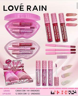 Kit lip gloss /12pcs Love Rain