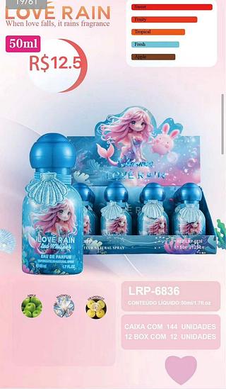 Perfume 50Ml /12pç Love Rain