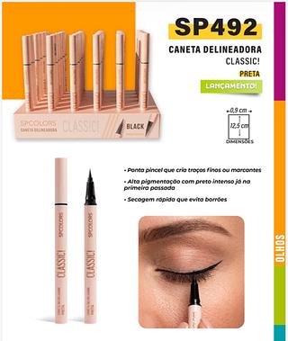 Caneta delineador classic preta c/36pcs SP-COLORS