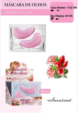 Mascar de olhos c/48pcs ROSA MOSQUETA YOYO MAAQUIAMOR