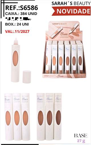 Base liquido c/24pcs SARAHS