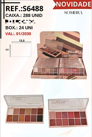 Paleta de Sombras c/24pçs Sarah´s Beauty
