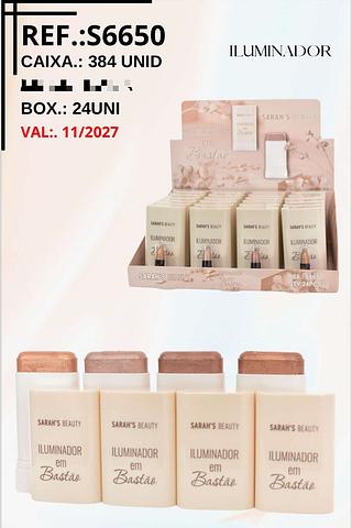 Iluminador em Bastão /24pçs c/24PÇS Sarah´s Beauty
