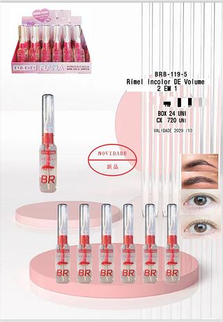Rímel Incolor de Volume 2 em 1 /24unid Bobbi Rara
