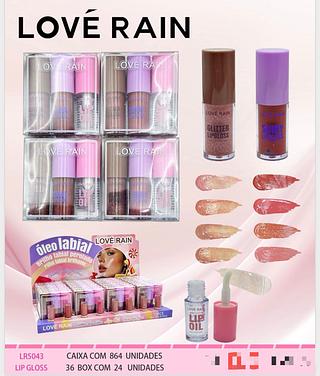 Kit Lip Oil c/24pçs Love Rain