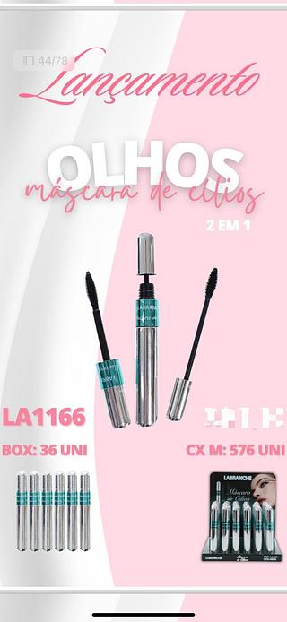Mascara de cilios 2em1/ 24pçs (LA1166) Labranche