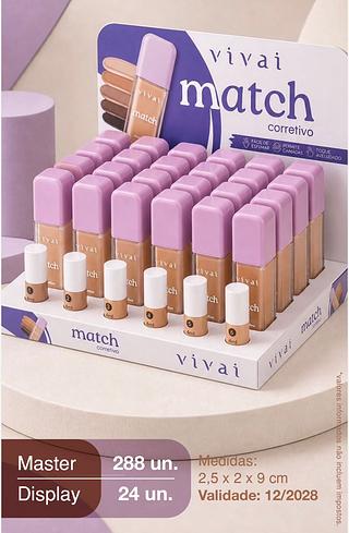 Corretivo liquido match sort 1 c/24pcs VIVAI
