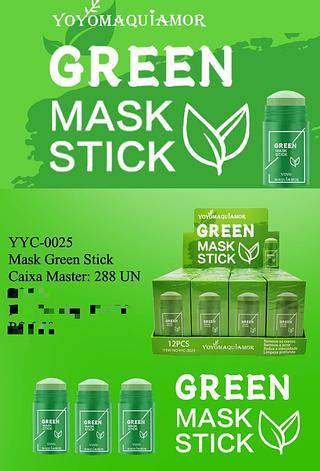 Mask green stck c/12pcs (YYC-0025) YOYO MAQUIAGEM