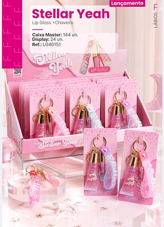Lip gloss chaveiro /24pcs Febella
