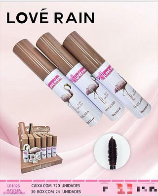 Máscara de cílios cor marrom /24pcs Love rain