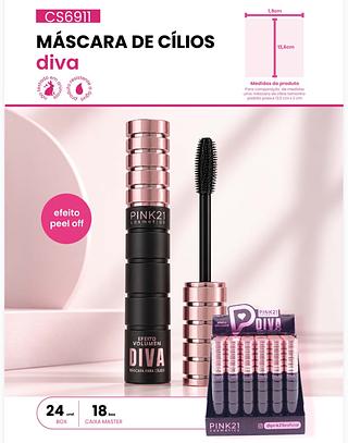 Mascara de cílios diva C/24pcs PINK 21
