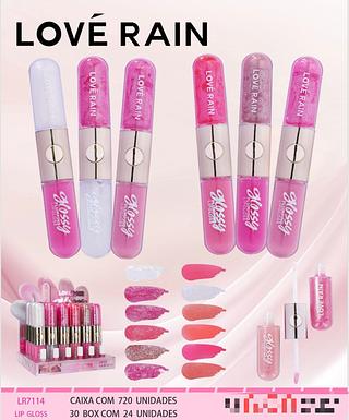 Lip Gloss c/24pcs LOVE RAIN