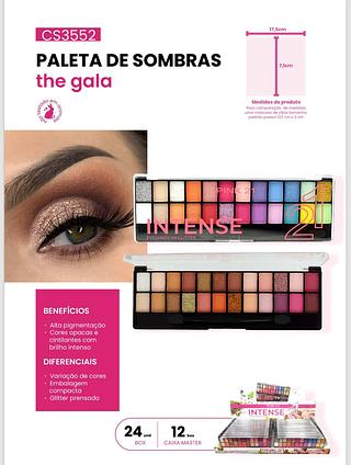 Paleta de sombras colorida Intense/ 24pçs (CS3552) Pink21