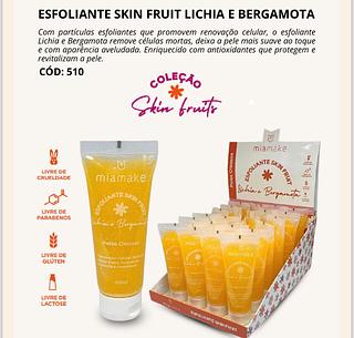 Esfoliante Lichia e Bergamota c/24pçs Mia Make