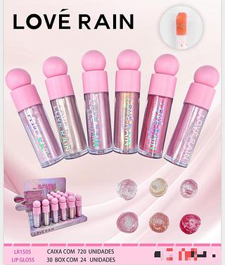 Lip Gloss c/24pçs Love Rain