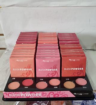 Blush compacto Power 6cores / 30pçs (106-111) MaxLove