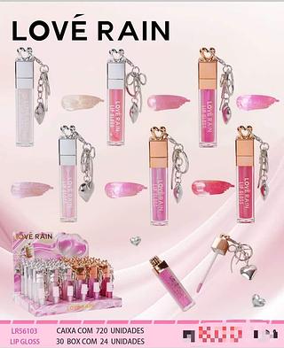 Lip gloss c/24pcs LOVE RAIN
