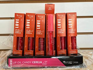 Lip oil candy cereja /36un (606) MAX LOVE