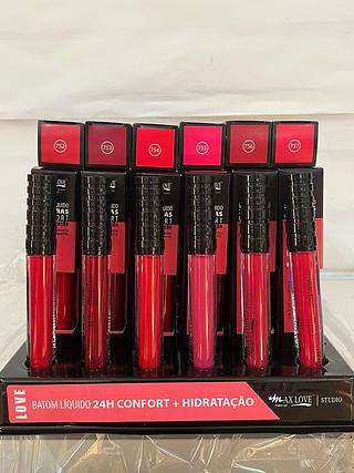 Batom Liquido Matte 24hrs/ 48pcs cor 752-757 MAX LOVE