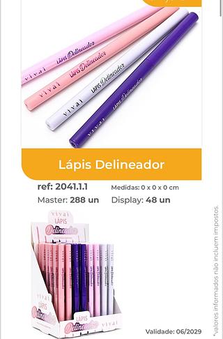 Lapis gel delineador /48un (2041.1.1) vivai