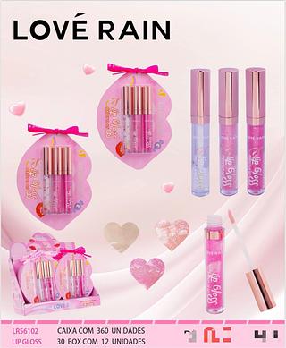LIP GLOSS C/12PCS LOVE RAIN