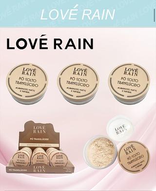 Pó Solto Translúcido c/12pçs Love Rain