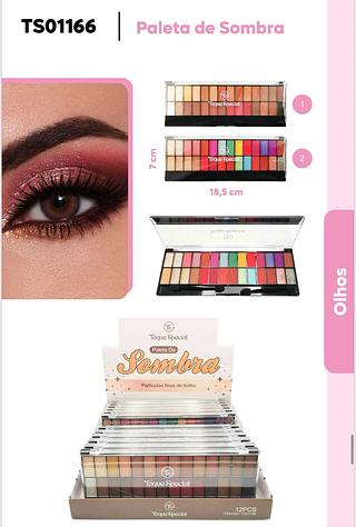 Paleta de sombras c/12pcs Toque Special