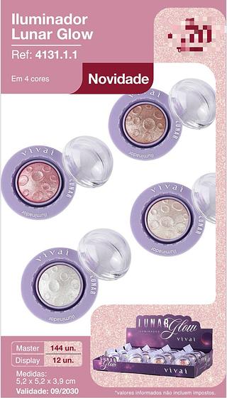 Iluminador Lunar Glow c/12pçs Vivai