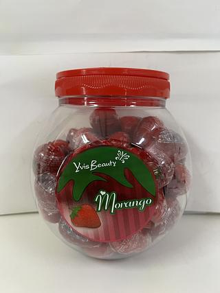 Brilho Morango de Pote C/50pçs (Y77)