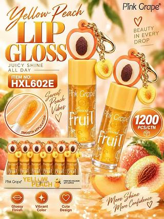 Lip gloss Yellow peach /24pcs