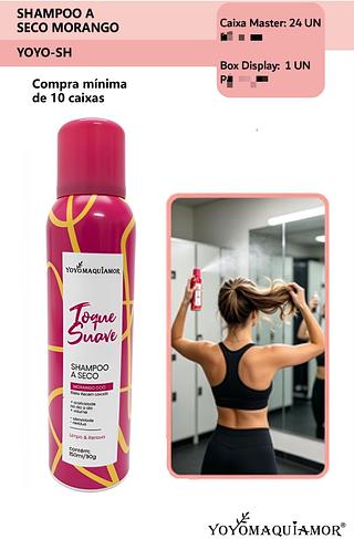 Shampoo a seco Morango c/24pcs YOYO MAQUIAMOR