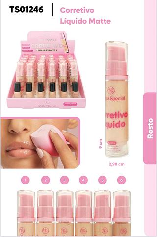Corretivo liquido matte c/24pcs Toque Special